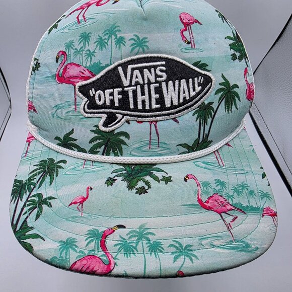 Vans Off The Wall Adults Flamingo Palm Trees Trucker Hat Beach Summer Outdoors - Picture 10 of 10